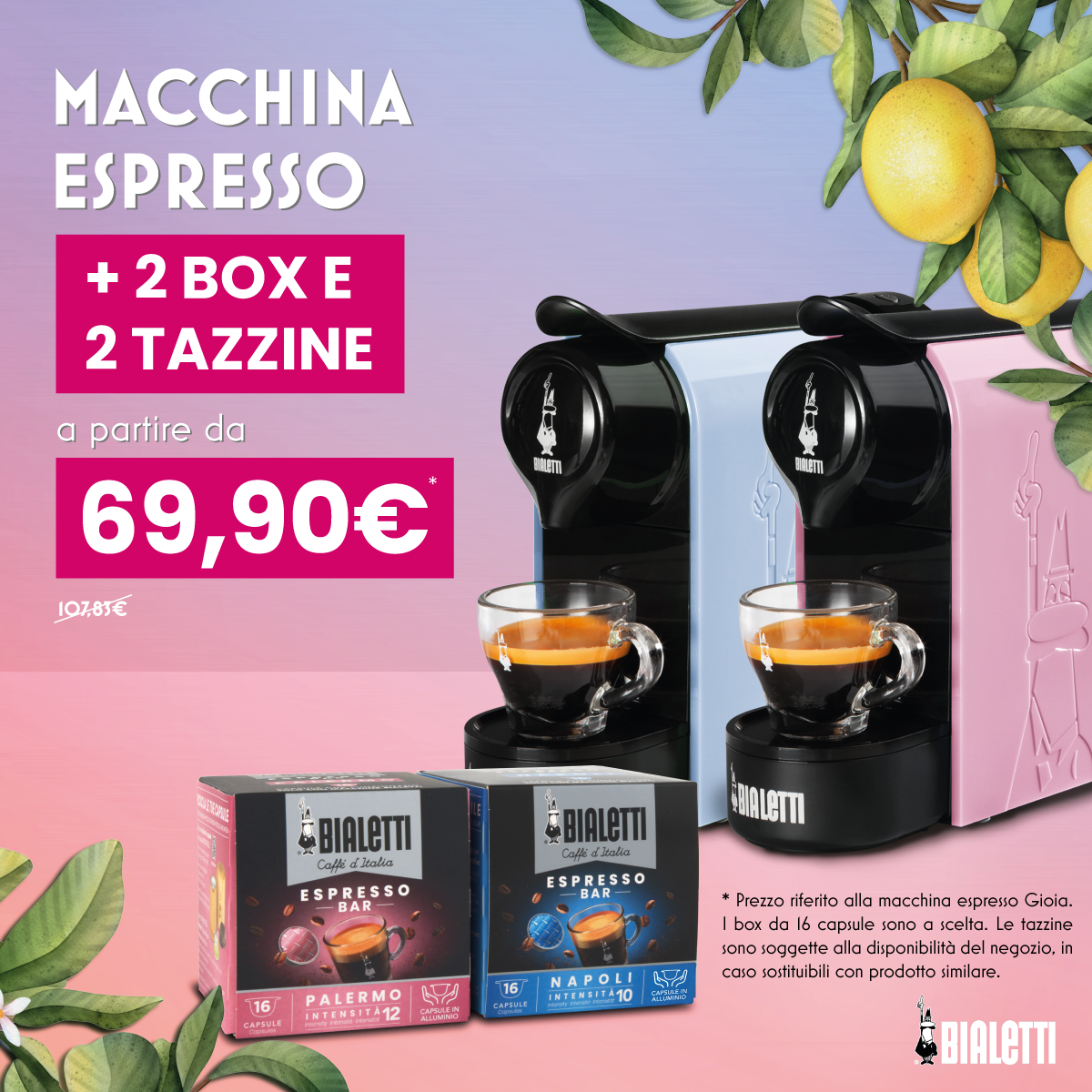 Macchina caffè capsule Gioia - Bialetti